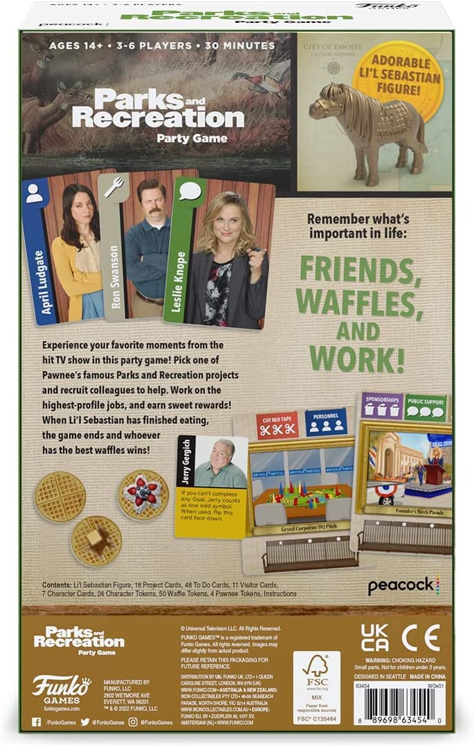 Funko Parks and Recreation Party Game,for ages 14 years
