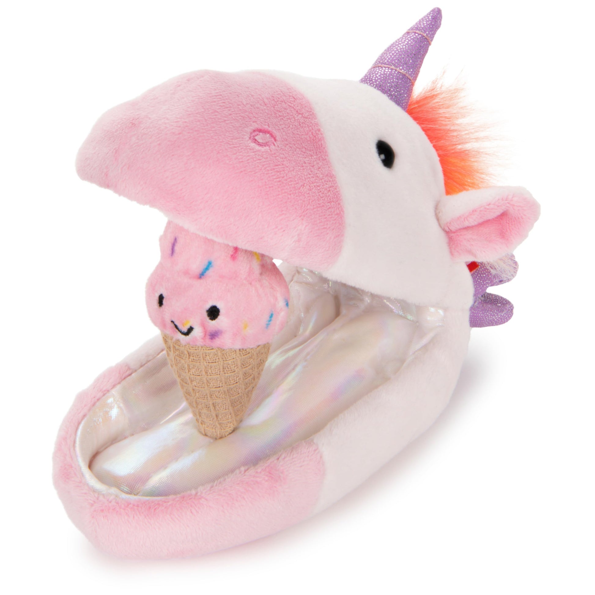 GUND Plush Pod - Unicorn with Ice Cream, 9.5"