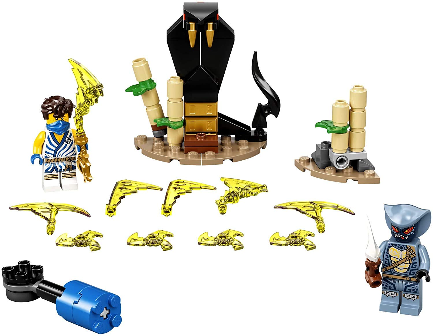 LEGO NINJAGO Epic Battle Set - Jay vs. Serpentine 71732 Building Kit; Ninja Playset Featuring Spinning Battle Toy, New 2021 (69 Pieces)