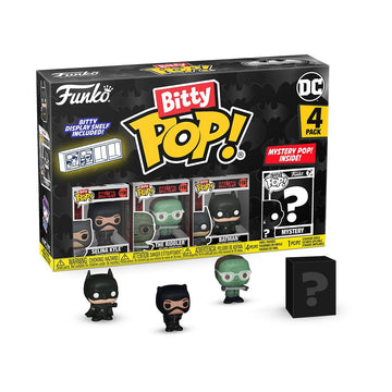 Funko Bitty POP! Batman 85th - Catwoman, 4-Pack and A Surprise Mystery Mini Figure - 0.9 Inch (2.2 Cm) - DC Comics Collectable - Stackable Display