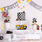 Haooryx Construction Truck Two Letter Sign Wooden Table Centerpiece for Boys, Two Years Old Baby 2nd Birthday Party Decorations, Construction Theme