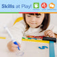 Melissa & Doug Magnetic Chalkboard and Dry-Erase Board with 36 Magnets (Numbers and Uppercase Letters), Chalk, Eraser, and Dry-Erase Pen