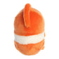 Aurora® Playful Rolly Pet™ Comic Clown Fish™ Stuffed Animal - Compact Size for On-the-Go Fun - for Adults, Kids, Birthdays, and Anniversaries - Orange