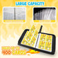 Premium Collectible Trading Card Albums?Card Binder Fits 400 Cards with 50 Removable Sleeves?Display Game Card Case book Holder, Fire Dragon Themes