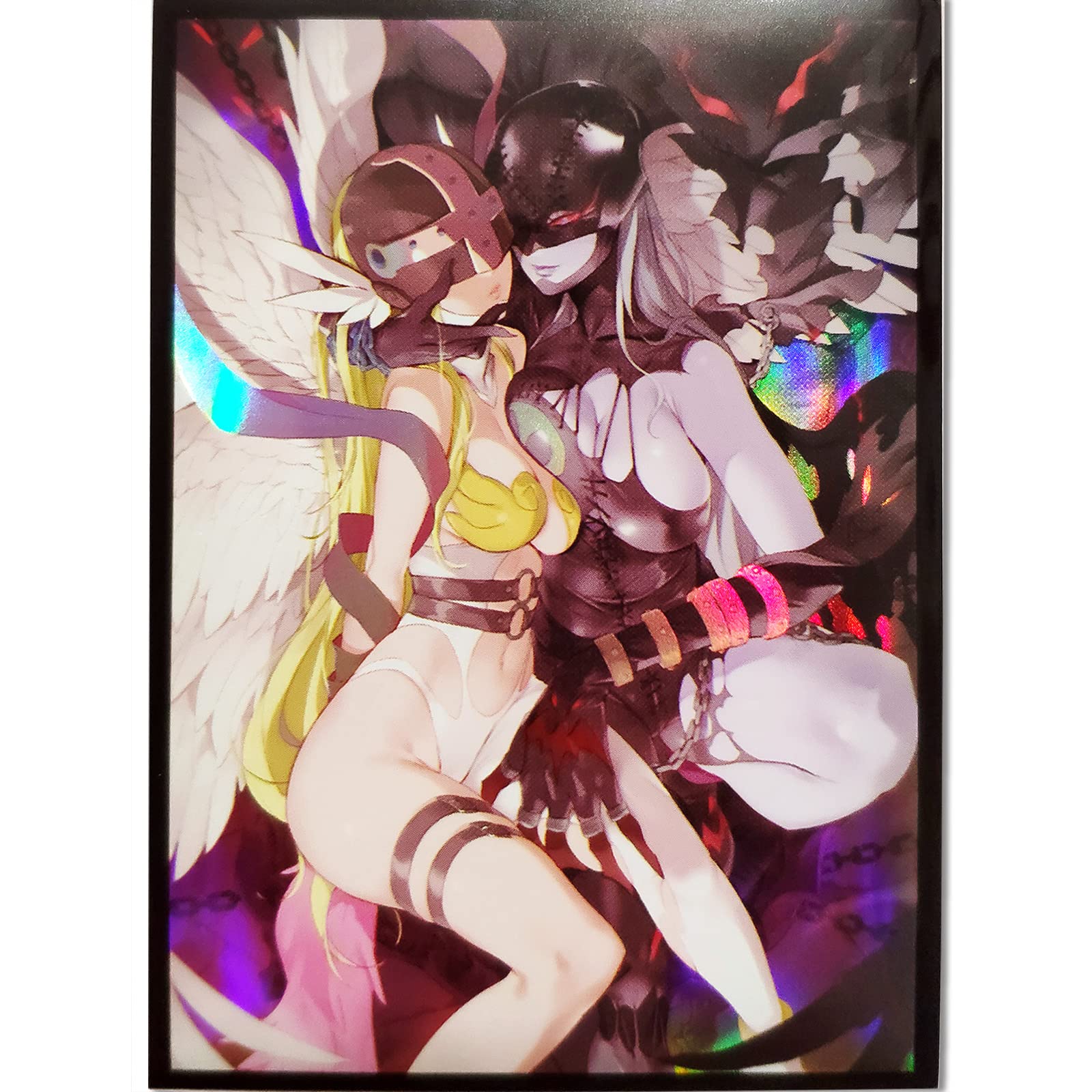 50ct (Angewomon) Holographic Standard Size Cards for MTG/TCG/PTCG Art Anime Printing Card Sleeves Protectors 66x91mm (B02