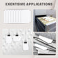 qieoyk Trading Card Dividers - 100 White Dividers with Tabs for Games & Sports Card Boxes - 2.7 x 3.8 Inches