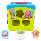 Kiddieland Light & Sound Activity Cube - Toddler Musical Shape Sorter Toy