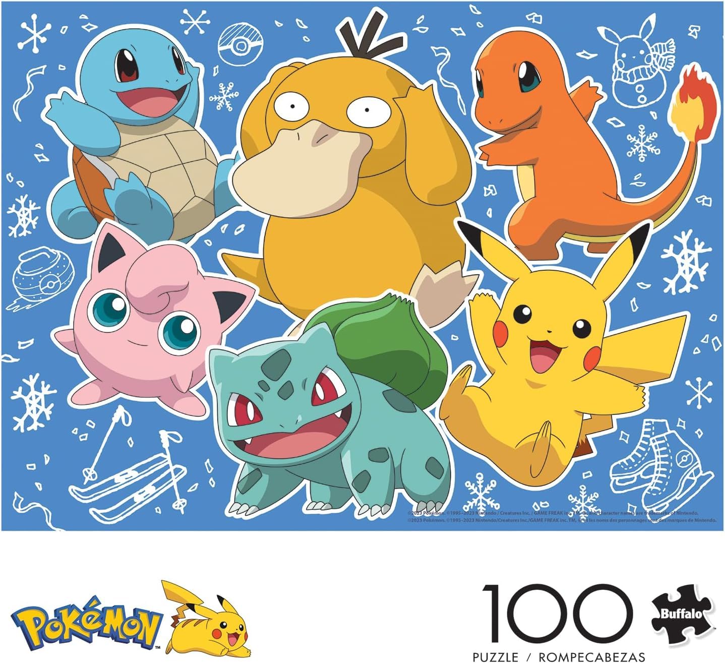 Buffalo Games - Pokémon Kanto Holiday - 100 Piece Puzzle for Kids Ages 6-8