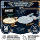 Star Trek The Next Generation Enterprise 3D Wood Puzzle Model Kit (50 Pcs) Officially Licensed NCC-1701-D Starship Replica - No Glue DIY Set