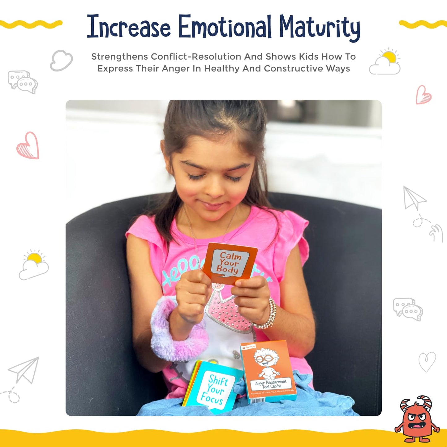 Open The Joy Anger Management Box - Emotional Regulation Kit for Kids with Calming Tools, DIY Crafts, and Stress Relief Activities, Perfect