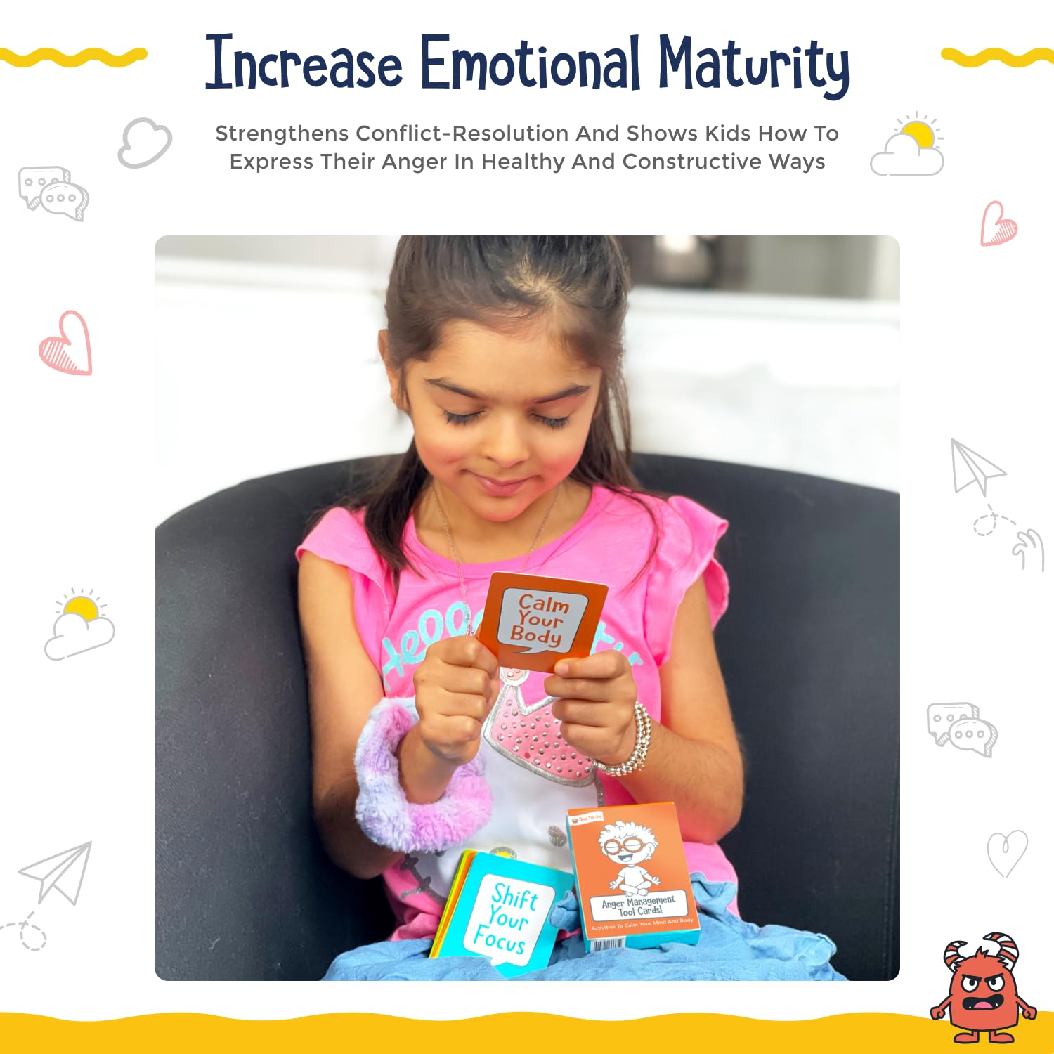 Open The Joy Anger Management Box - Emotional Regulation Kit for Kids with Calming Tools, DIY Crafts, and Stress Relief Activities, Perfect