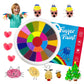 Fottaqqan 25 Color Book Finger Painting Kit Drawing Toys,Album Educational Tool Kit,Washable Children's Supplies for Birthday Kindergarten,Early