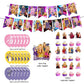 Hannah Montana Birthday Decorations, Hannah Montana Party Supplies Include Happy Birthday Banner, Cake Topper and Cupcake Toppers, Balloons for Kids