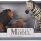 Class Collections Father Lion Baby Lion and Zebra Animal Figure 5 inch Children's Toy 3 Piece Playset