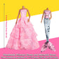 ZTWEDEN 90Pcs Doll Clothes and Accessories for 11.5 Inch Girl Dolls Set Contain 10 Different Handmade Party Grown Outfits, 1 Handmade Wedding Dress, 1
