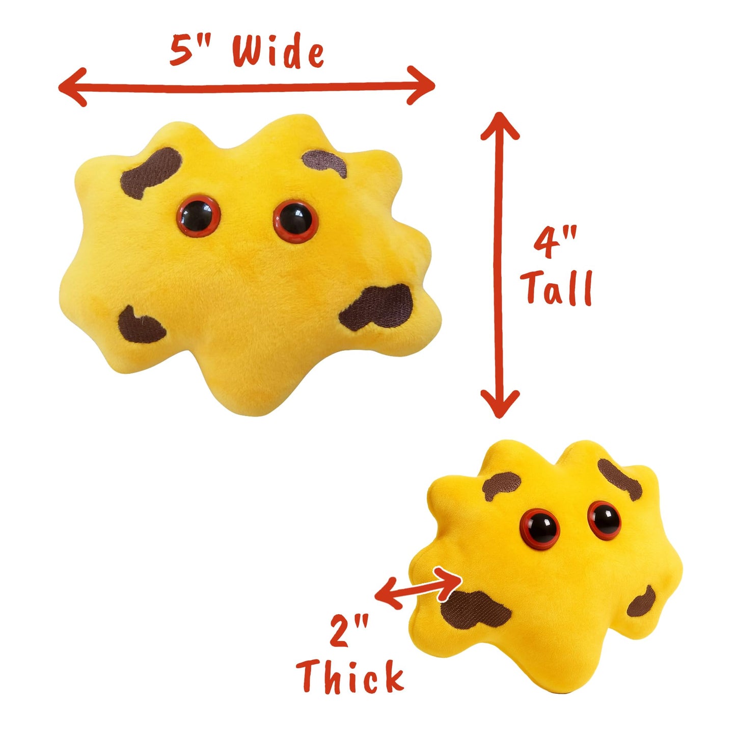 GIANTmicrobes Gallstone Plush, gallstones, Gallbladder Plush, gallstones Removal Surgery Gifts, laparoscopic Gifts, cholecystectomy Gifts