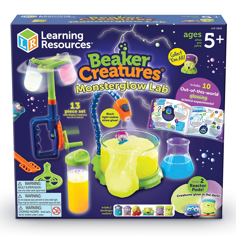 Learning Resources Beaker Creatures Monsterglow Lab -Educational Science Kits for Kids, Kindergartner Games, Homeschool STEM Toys, Ages 5+