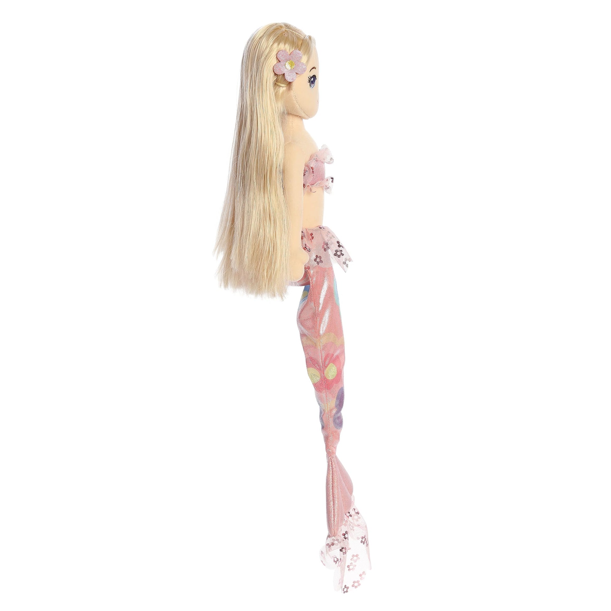 Aurora® Enchanting Sea Sparkles™ Floral Sparkles Daisy™ Stuffed Doll - Imaginative Play with Magical Companions - Perfect for Kid's Birthdays