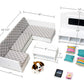 Playtime by Eimmie 18 Inch Doll Furniture Couch & Living Room Set - Wooden Playset with TV & Pet Accessories, Fits American, Generation, My Life &