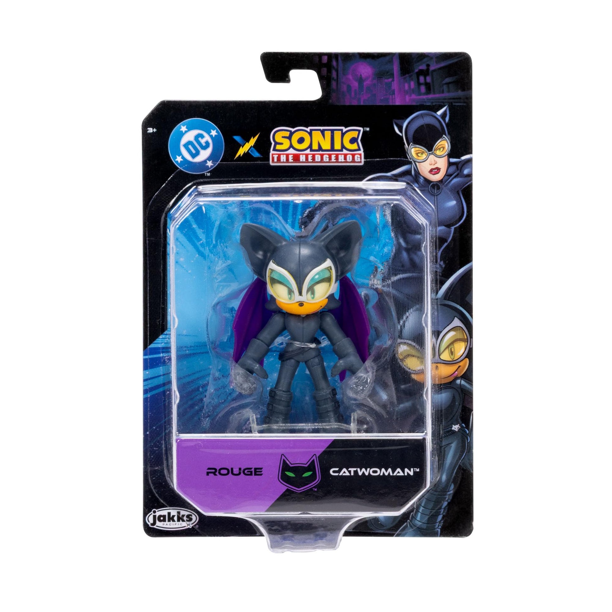 DC X Sonic Collectable 2.5 Inch Scale Action Figures Knuckles Silver Rouge Dr. Eggman Featuring Multiple Points of Articulation for Action-Packed