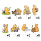 48 Pcs Classic Winnie Cupcake Toppers Cake Topper Cute Baby Shower Decorations Adorable For Bee Themed Party Decor Welcome Baby First Birthday