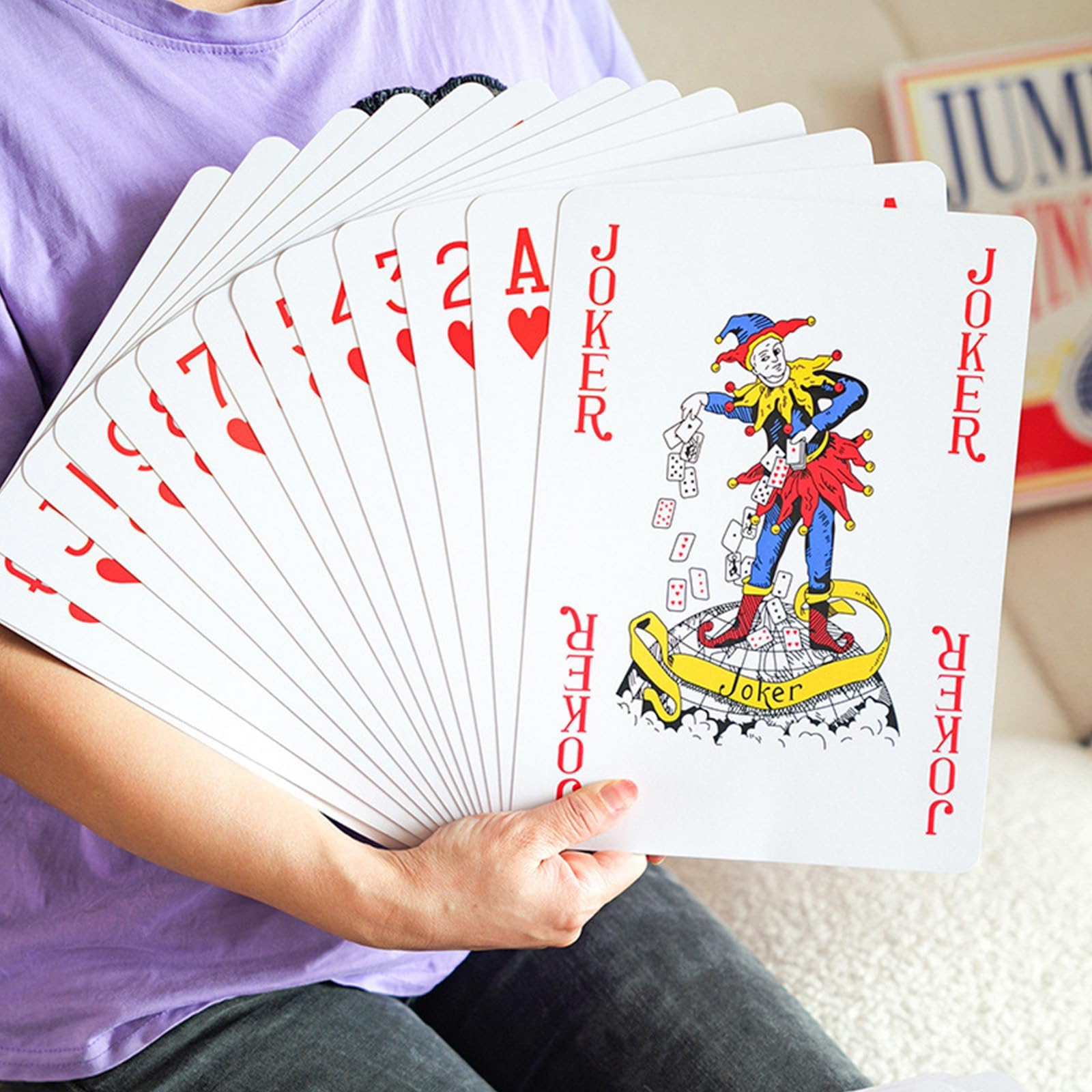 Warmtree 5"X7" Jumbo Playing Cards Giant Deck Poker