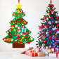 Garma DIY Felt Christmas Tree Set with 41PCS Kids Wall Hanging Detachable Ornaments, Felt Christmas Craft Kits Decorations for Toddler Xmas Gifts New