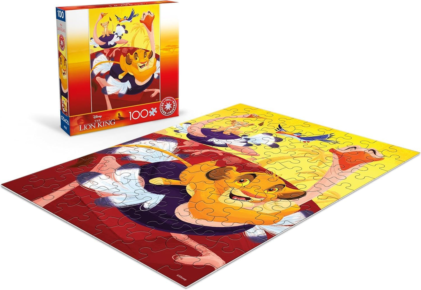 Ceaco - Disney Ostrich Race - 100 Piece Jigsaw Puzzle for Kids Ages 6-8