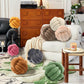 KUCCO Knot Pillow Round Ball Cushion,Children Room Decoration Plush Toys Photography Props (Orange,35cm