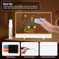 Rechargeable Led Drawing Board for Kids - 13.8"X10" Light Up Drawing Pad with 8 Colors, Sergamy Glow Dry Erase Board with 7 Markers & Stand kit