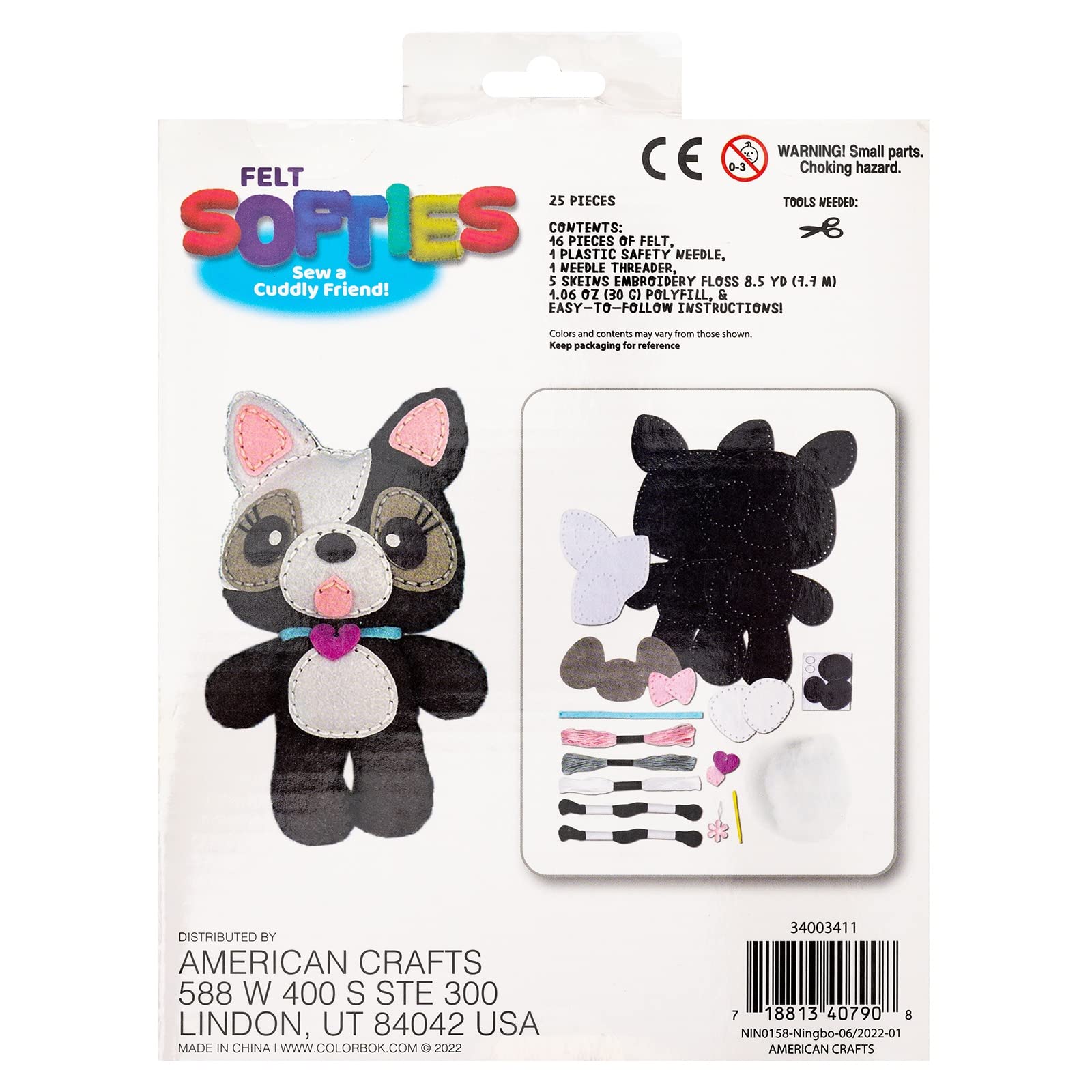 Colorbok Felt Softie Kit-French Bulldog