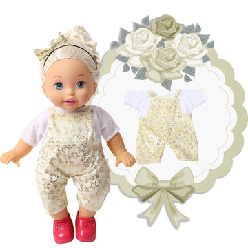 NA BOBO Clothes Set of 6 for 12-14-16 Inch Alive Lovely Baby Doll Clothes Dress Outfits Costumes Dolly Pretty Doll Cloth Handmade Girl Christmas