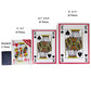 QkonkgnS 8x11 Inch Jumbo Playing Cards Large Deck of Cards Big Card Games for Families Oversized Casino Party Decorations Giant Professional Poker