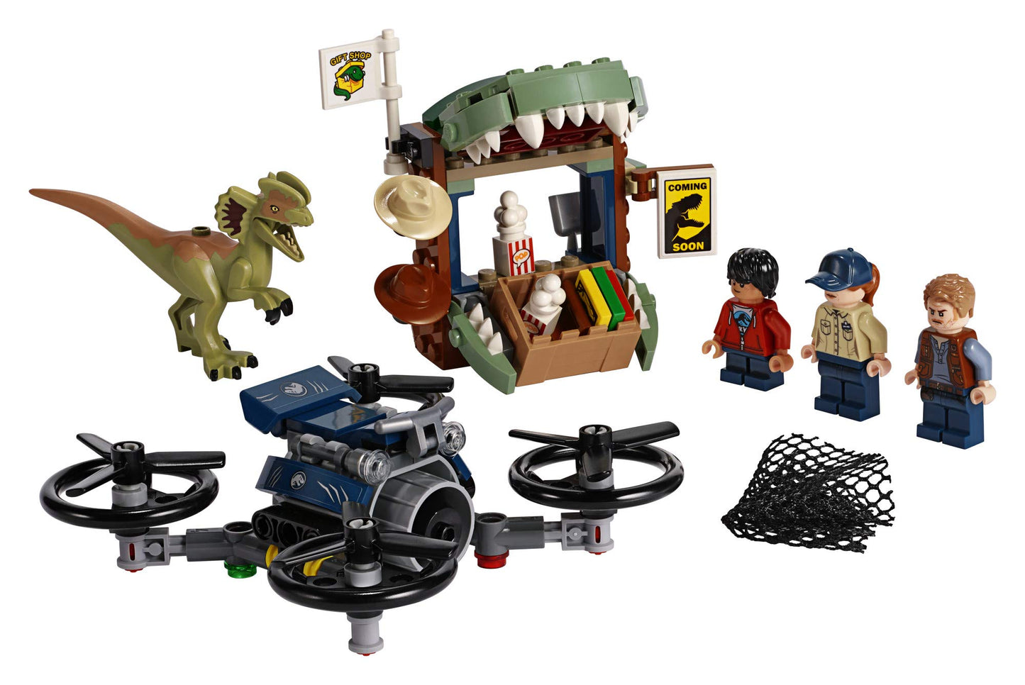 LEGO Jurassic World Dilophosaurus on The Loose 75934 Building Kit (168 Pieces)