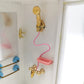 SXFSE Dollhouse Shower Room,1:12 Dollhouse Miniature Furniture Simulation White Bathroom Shower Room