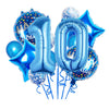 Balloons, 11 pcs Foil Balloons 10 Year Old for 10st Birthday Party Supplies Decoration? Confetti Balloon Kids Party Balloons Birthday Party Supplies