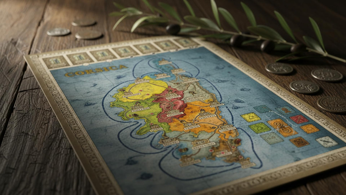 Rio Grande Games Concordia: Gallia & Corsica Expansion Strategy Board Game