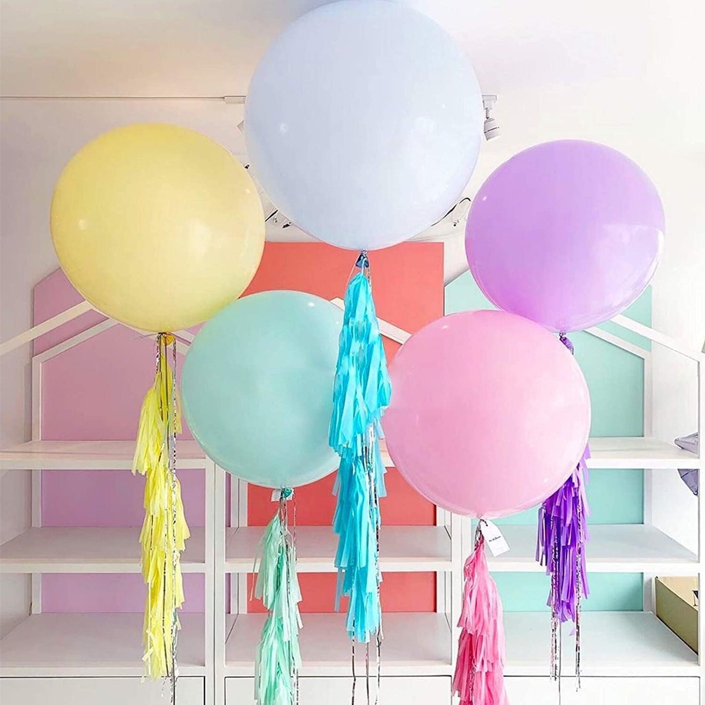 18 Inch Large Pastel Latex Balloons for Birthday, Wedding Easter Decor
