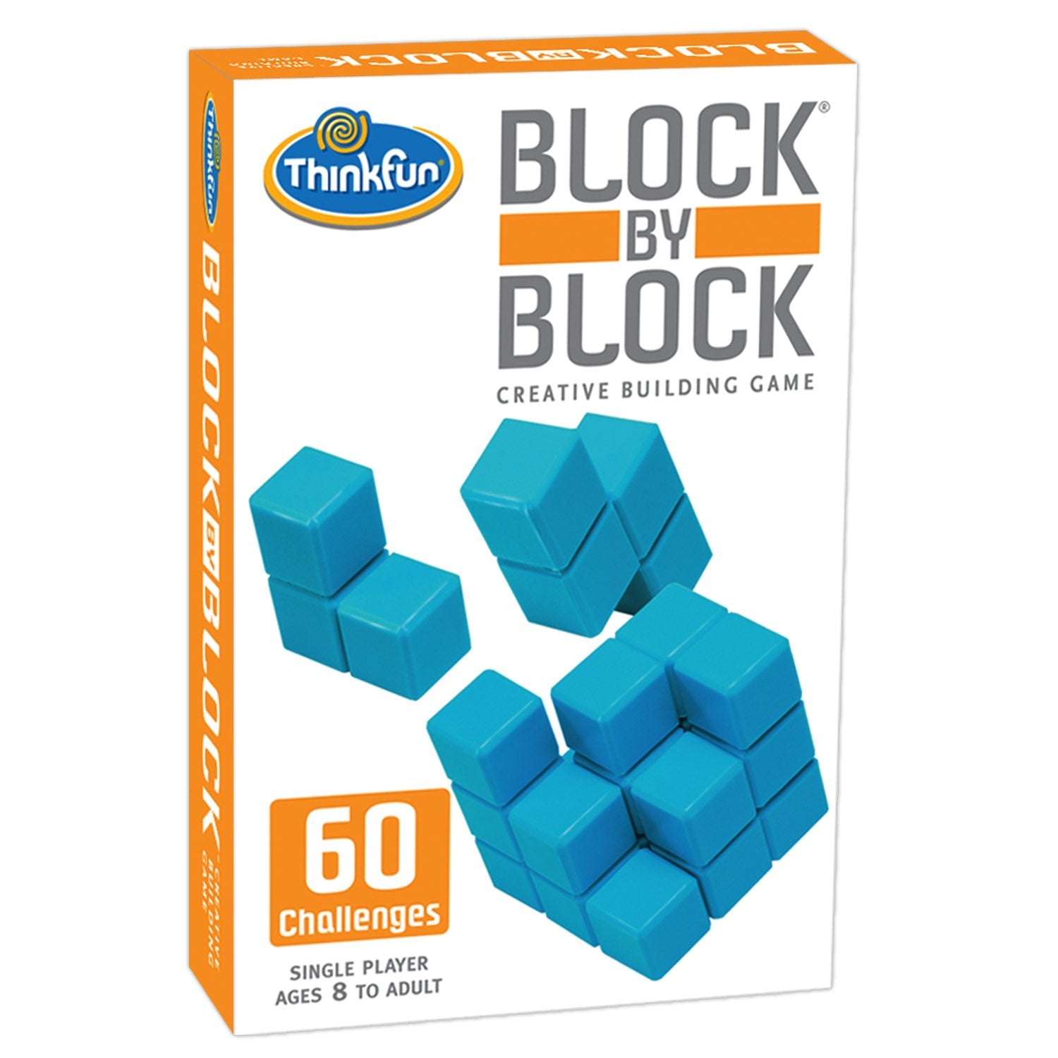 ThinkFun Block by Block - Engaging 3D Puzzle Game | Enhances Architectural Skills | Mind Teaser for Ages 8 and Up | Travel-Friendly with Game-Go