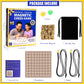 Magnetic Chess Game with Stones, Magnet Chess Game with String, 40 Magnetic Rocks, Mat, Dice and Storage Bag, Fun Magnetic Stones Game for Adults