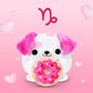 Snackles Valentine’s Edition 8-Inch Plush Toy (Dalmatian with Donut) by ZURU - Ultra-Soft Stuffed Animal with Valentine’s Snack Accessory, Collectible