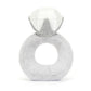 Jellycat Amuseables Diamond Ring Stuffed Toy, 8 inches - Wedding Ring Plush - Engagement and Wedding Gift
