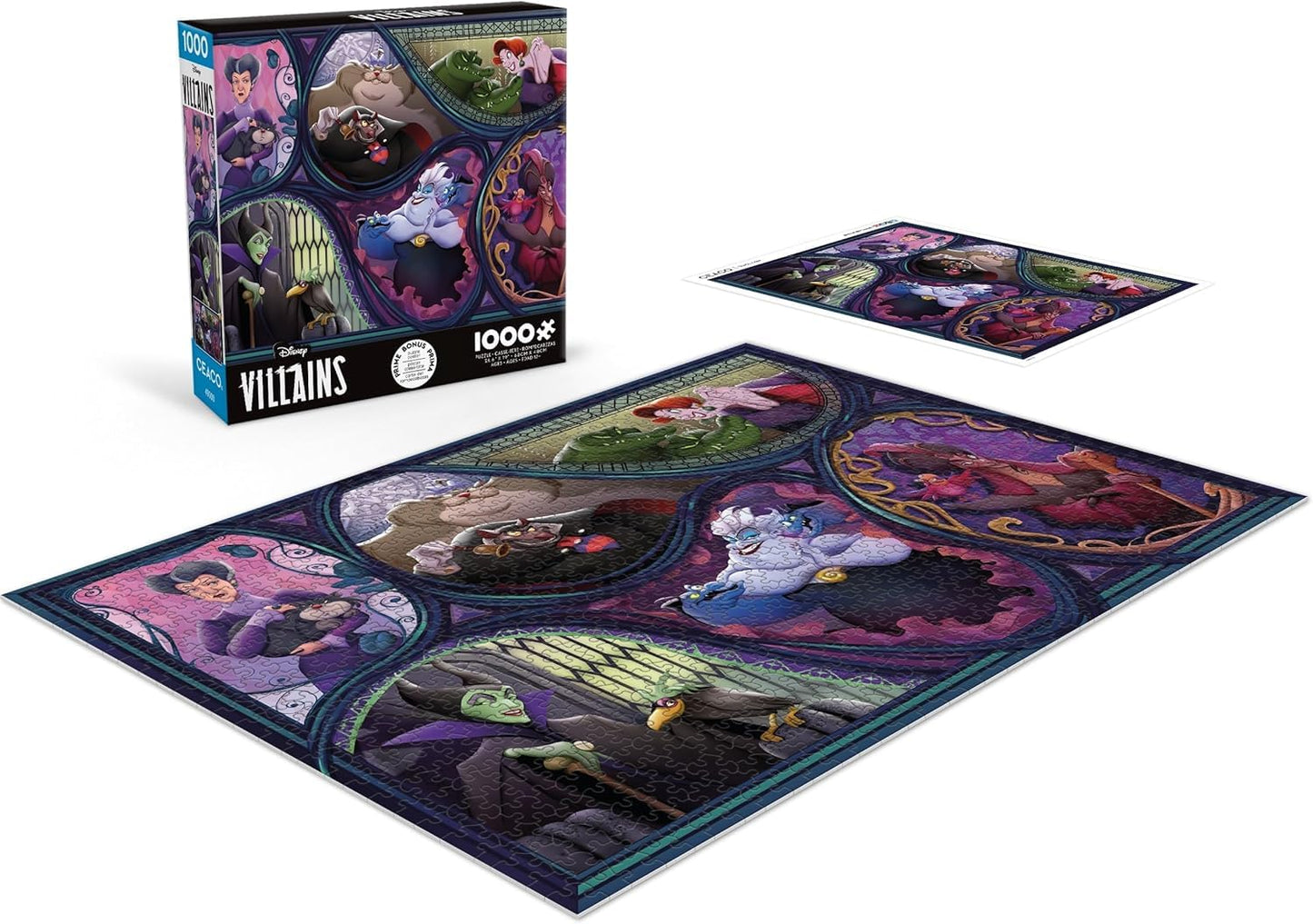 Ceaco - Disney Villains & Their Pets - 1000 Piece Jigsaw Puzzle for Adults