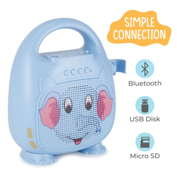 Singimals - Kids Karaoke Speaker with Microphone, Bluetooth, LED Lights
