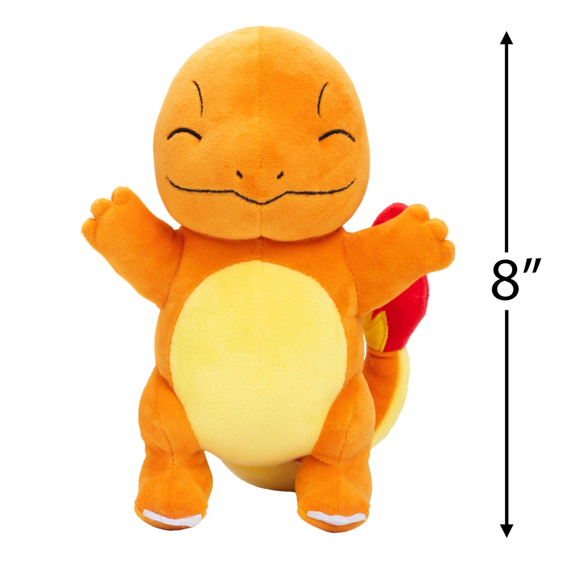 Pokémon 8" Charmander Plush - Officially Licensed Pokemon - Generation 1 Starter - Authentic Stuffed Animal Toy Figure - Easter Basket Stuffer Gift