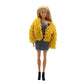 Doll Clothes, 5 Sets Outfits Houndstooth Coat Pants Windbreaker Hat for 11.5 inch Dolls Accessories Random Style