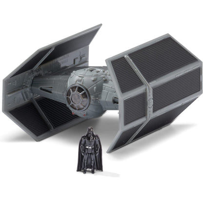 Star Wars Micro Galaxy Squadron Starfighter Class Darth Vader’S TIE Advanced - 5-Inch Vehicle with 1-Inch Micro Figure,Black