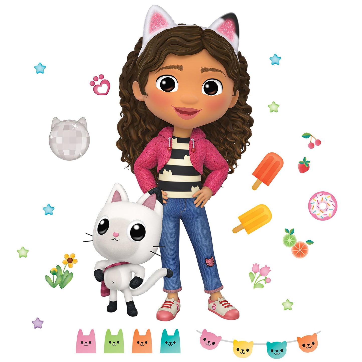 RoomMates Gabby's Dollhouse Character Giant Wall Decals
