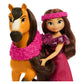 Mattel Spirit Untamed Doll & Toy Horse Set, Miradero Festival Lucky 7-inch Small Doll with Spirit (8-inch) with Long Mane & Accessories