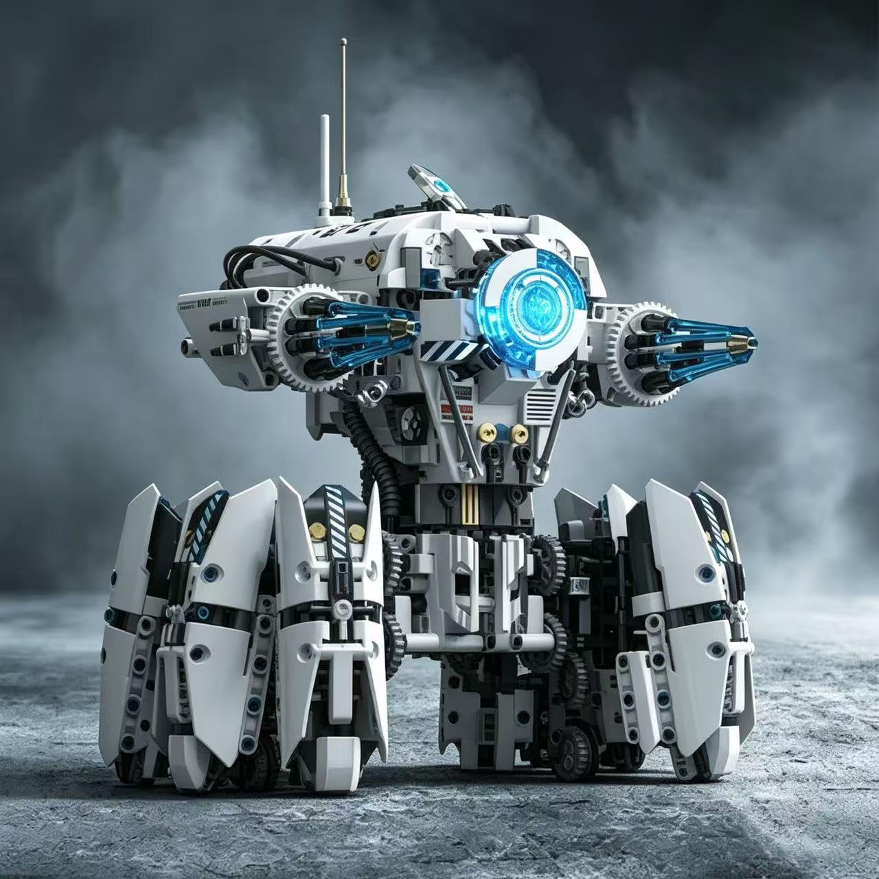 MOQIDI Technic RC Robot Building Set,STEM Mecha Toy Coding for Boys 8-12